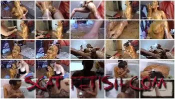 New scat (Mistress) She covered in shit, my ashtray, toilet [FullHD 1080p] Screenshot 1