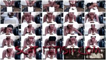 Stars Scat (Lustymaylasia) 10 mins of eating shit with Lustymaylasia aka Seduction [FullHD 1080p] Solo, Black Screenshot 1