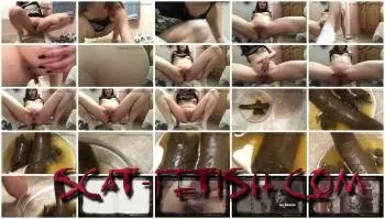 New scat (LittleDirtyPrincess) Long thick poop served in a bowl of pee for you [FullHD 1080p] Ass, Big Pile Screenshot 1