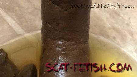 New scat (LittleDirtyPrincess) Long thick poop served in a bowl of pee for you [FullHD 1080p] Ass, Big Pile