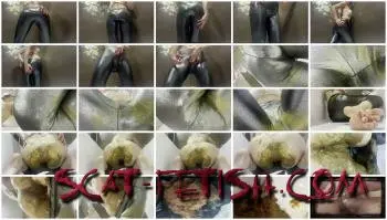 World Of Shit (ShitGirl) Shiny Messy Leggings [FullHD 1080p] Solo, Shit Screenshot 1