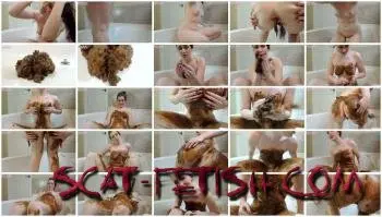 GoddessRyan.com (Goddess Ryan) Full Body Extreme Smear in Tub [FullHD 1080p] Scatology, Solo Screenshot 1