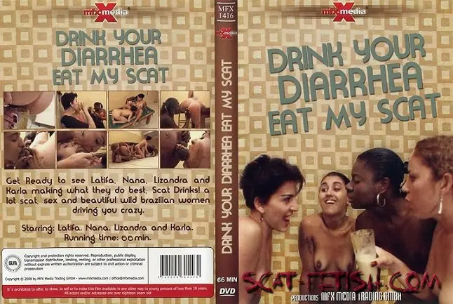 MFX Media (Latifa, Nana, Lizandra, Karla) MFX-1416 Drink your Diarrhea, Eat my Scat [DVDRip] Scat, Lesbians