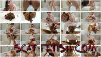 ScatShop.com (Goddess Ryan) Full Body Extreme Smear in Tub [FullHD 1080p] Teen, Amateur Screenshot 1