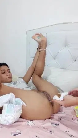 Defecation (lauracolin) Mom cleans the shit of my diaper [UltraHD 2K] Diapers, Amateur