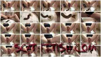 Defecation (LittleDirtyPrincess) Long smooth thick morning poop & bonus horny poop [FullHD 1080p] Big pile, Solo Screenshot 1