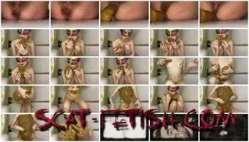 Poop (p00girl) Big log of shit in mouth and body [FullHD 1080p] Solo, Amateur Screenshot 1