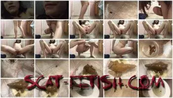 Defecation (LittleDirtyPrincess) Wide poop into a bowl [FullHD 1080p] Extreme, Solo Screenshot 1