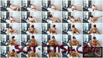 Smearing (ModelNatalya94) Olga shit in bed, body in shit [FullHD 1080p] Poop, Solo Screenshot 1