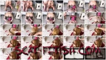 Toilet Slavery (Girlsscatandpiss) Enema and I shit a lot on the slave [FullHD 1080p] Domination, BDSM Screenshot 1