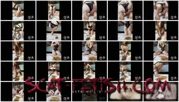 Scat Art (Live Shit) Eating & Smear [FullHD 1080p] Teen, Solo Screenshot 1