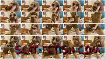 Eating Shit (p00girl) I chew and smear shit, nausea [FullHD 1080p] Solo, Milf Screenshot 1