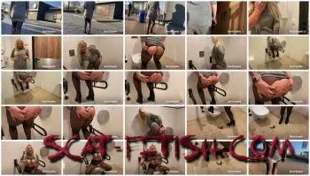 Toilet Slavery (Devil Sophie) Fastfood piglets - really messed up the fast food toilet shit [FullHD 1080p] New scat, Solo Screenshot 1