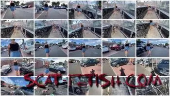 Prolapse (Devil Sophie) Mega Public in the shopping carts shit and filthy horny [UltraHD 4K] Shitting Girls, Milf, Solo Screenshot 1