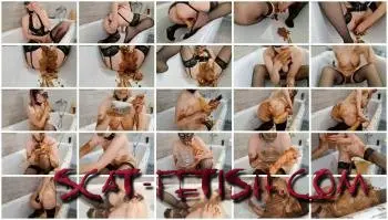 Amateur (ScatLina) Bathroom Scat Play [FullHD 1080p] Solo, Toys Screenshot 1
