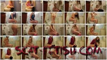 Scatshop.com (Madison Marz, xrussianbeautyx) Painful Poops Compilation [FullHD 1080p] Toilet, Poop, Solo Screenshot 1