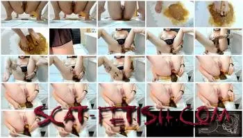 Masturbation (BarbaraGinger) A lot of diarrhea crouching rubbing my ass an - a lot of shit farts and a message written wit - a luscious video from friday but posted on mo [FullHD 1080p] Solo, Shit Screenshot 1