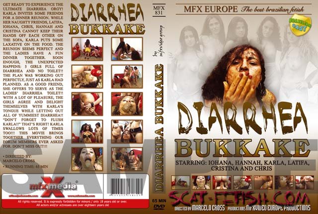 MFX Media (Chris, Hannah, Cristina, Latifa, Iohana Alvez, Karla) Diarrhea Bukkake MFX-831 [DVDRip] Faceshitting, Brazil