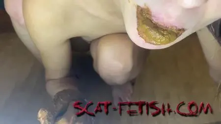 Amateur (p00girl) Chewing shit and smearing the whole ass [FullHD 1080p] Eat Shit, Solo