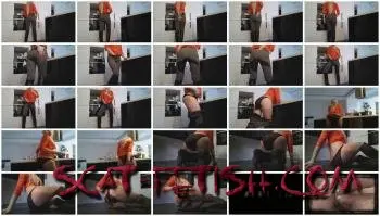 Panty Scat (Thefartbabes) Blonde scat to black panties [FullHD 1080p] Poop, Solo Screenshot 1