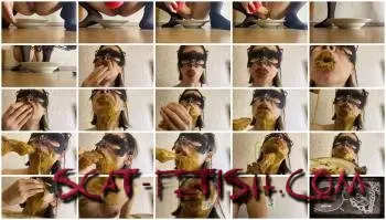 Amateur (p00girl) Poop, fuck in mouth and feel sick, smear [FullHD 1080p] Eat Shit, Solo Screenshot 1