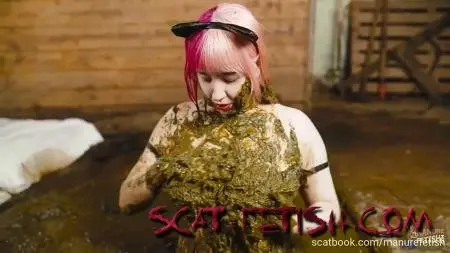 Defecation (Asian) Catwoman Lyndra first time in the manure channel [FullHD 1080p] Big Tits, Blowjob