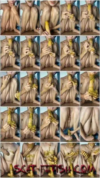 Masturbation (p00girl) Real dirty ass to mouth / smearing [UltraHD 2K] Solo, Toy Play Screenshot 1
