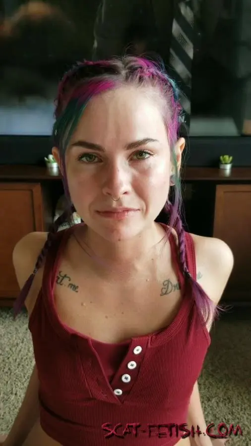 Scat Porn (SluttyLittleLex aka LilButtLex) Eating From My Master Part 1 [UltraHD 2K] Humiliation, Eat Shit