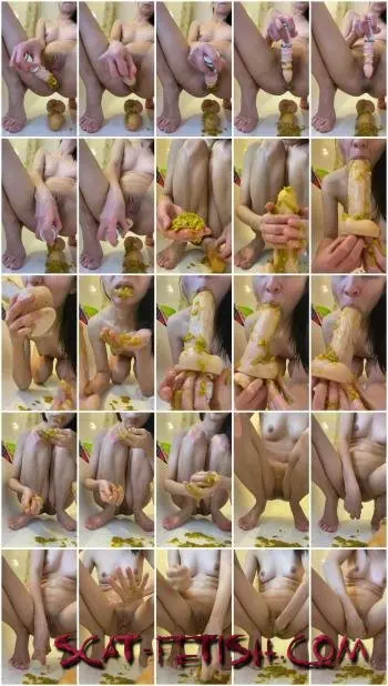 Solo (p00girl) Fisting, blowjob, chewing undigested diarrhea with corn grains [UltraHD 2K] Masturbation, Fisting Screenshot 1