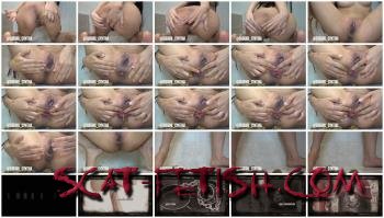 Defecation (Littlesubgirl) Shitting out of my prolapsed anus [FullHD 1080p] Solo, Prolapse