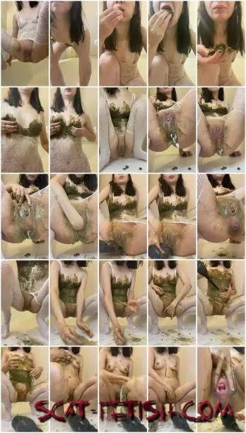 Defecation (p00girl) Shit chewing, fisting, shit in the pussy [UltraHD 2K] Solo, Dildo Screenshot 1
