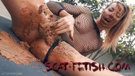 ArtOfScat (Solo) Blondie's Balcony Buffet [FullHD 1080p] Eating, Masturbation