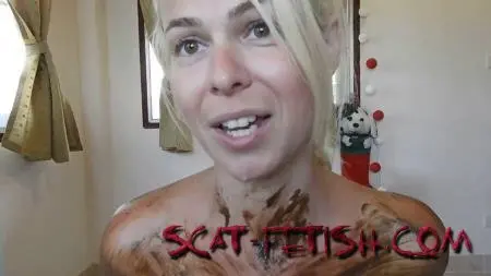 Scatting (MissAnja) Scat Body Smear With Rubber Gloves On [FullHD 1080p] Shitting Girls, Amateur