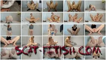 Solo (LucyBelle) Very big shit and smearing ass [FullHD 1080p] Defecation, Extreme Screenshot 1
