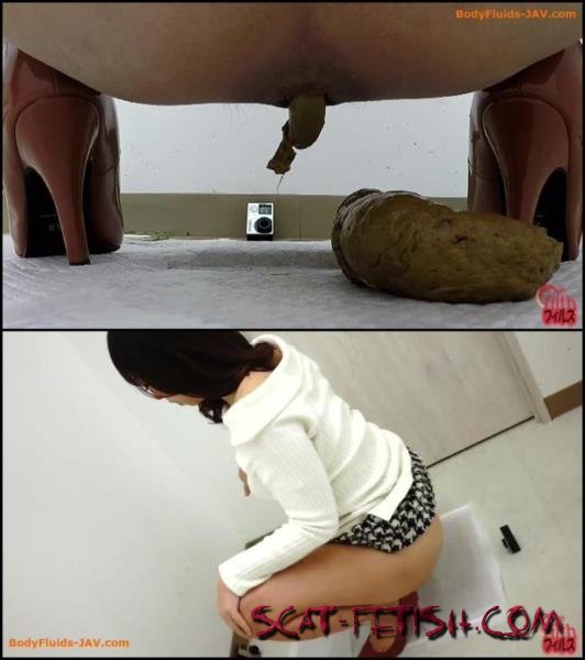 Filming pooping girl from three angles view. () Defecation/DLFF-172 [FullHD 1080p]