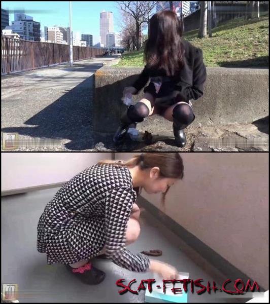Self filmed girls poop in public places. () DLJG-246/Jav Scat [FullHD 1080p]
