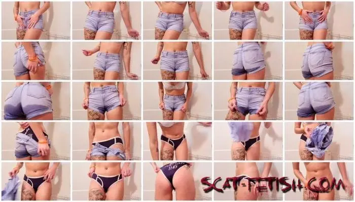 Poop Videos (CassandraMay) Pissing my jean Shorts [UltraHD 4K] Piss, Efro, Pee Screenshot 1