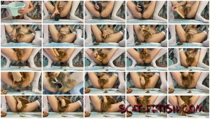 Solo (p00girl) Piss enema and shit play with hairy pussy [FullHD 1080p] Hairy, Shit Screenshot 1