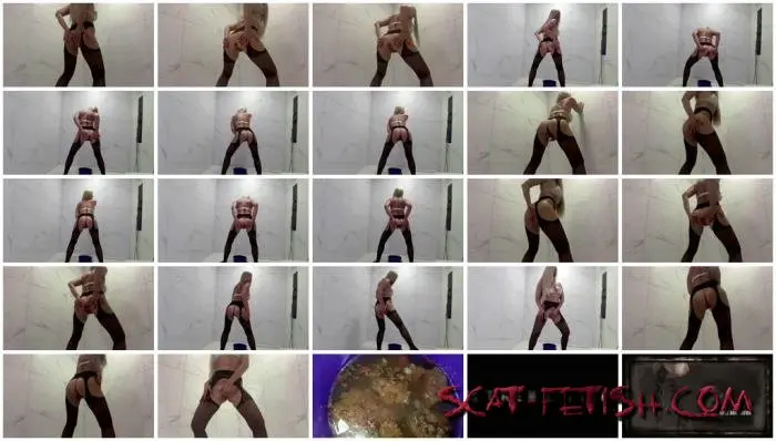 Solo (Thefartbabes) Plop in bucket custom [FullHD 1080p] Scat, Blonde Screenshot 1
