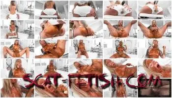 Smearing (ArtOfScat) CHIN DIAPER [FullHD 1080p] Defecation, Eat, Solo Screenshot 1