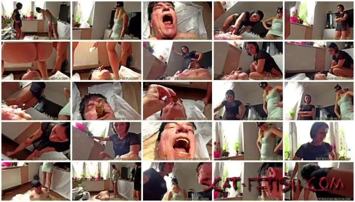 Femdom (Scatqueens-Berlin) Slave Cunt Tortured and Shit into Mouth P2 [HD 720p] Toilet Slavery, Eat Screenshot 1