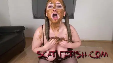 Big Shit Tits (BrewerRada) Hot scat girl with ponytails [FullHD 1080p] Poop, Solo