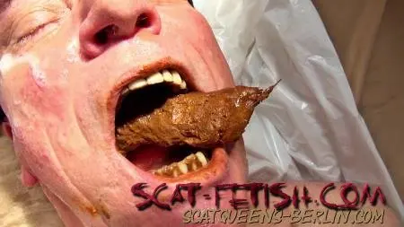 Femdom (Scatqueens-Berlin) Slave Cunt Tortured and Shit into Mouth P2 [HD 720p] Toilet Slavery, Eat