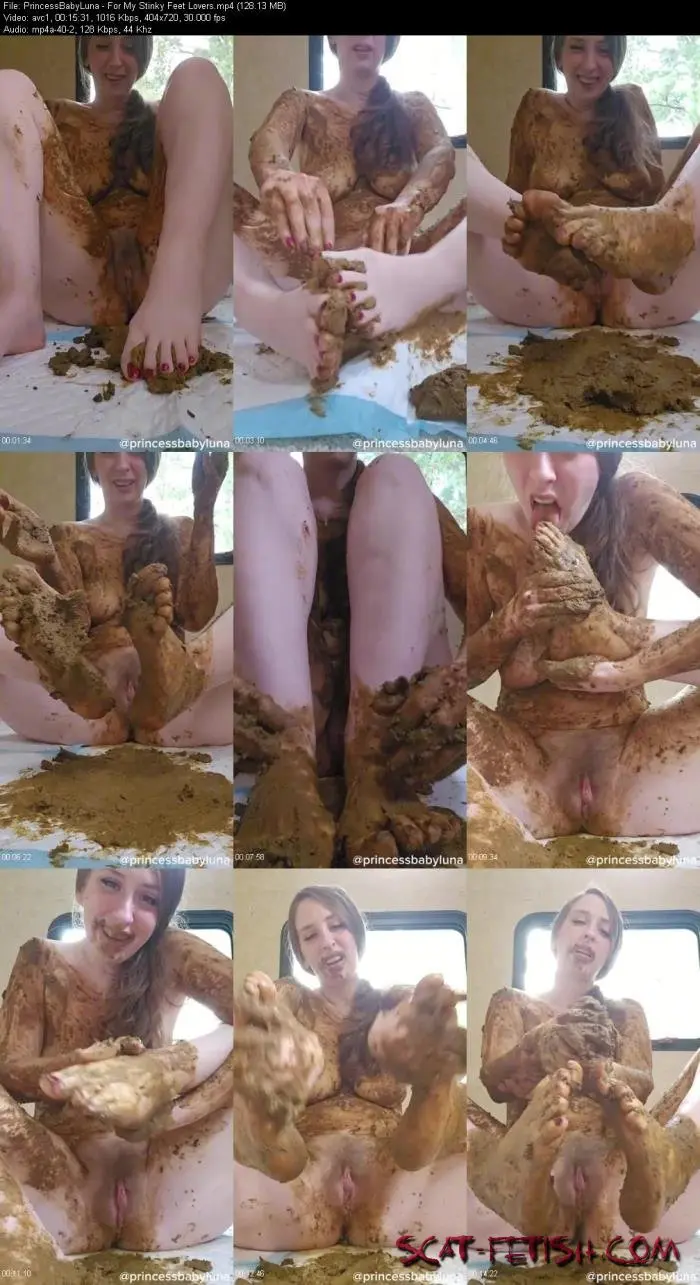 Femscat.com (PrincessBabyLuna) For My Stinky Feet Lovers [SD] Scat, Solo Screenshot 1