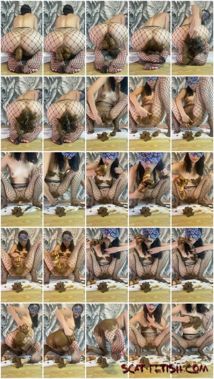 Shit In Pantyhose (p00girl) Poop in pantyhose, blowjob, breast smearing, ass and pussy [UltraHD 2K] Play Anal, Solo Screenshot 1
