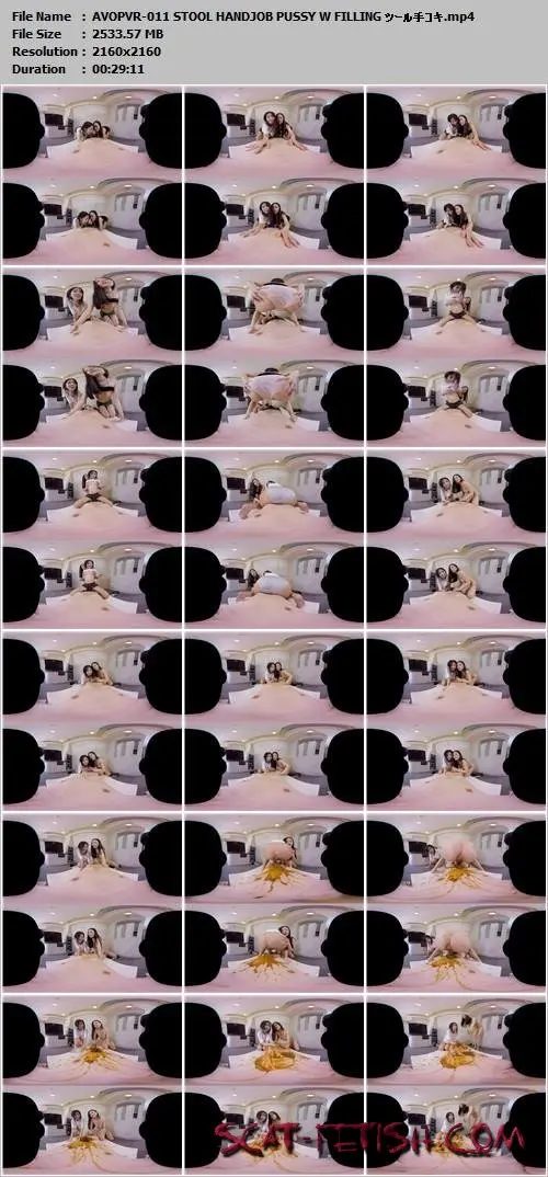 Ootsuka Furoppi (AVOPVR) 011 STOOL HANDJOB PUSSY W FILLING ツール手コキ [2160p] Smearing Shit, Japan Screenshot 1
