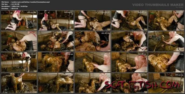 Cow Shit Fetish (Lyndra Lynn, Betty) Lyndra Lynn and Bettys Cowshed Domination [HD] Strapon, Domina Screenshot 1