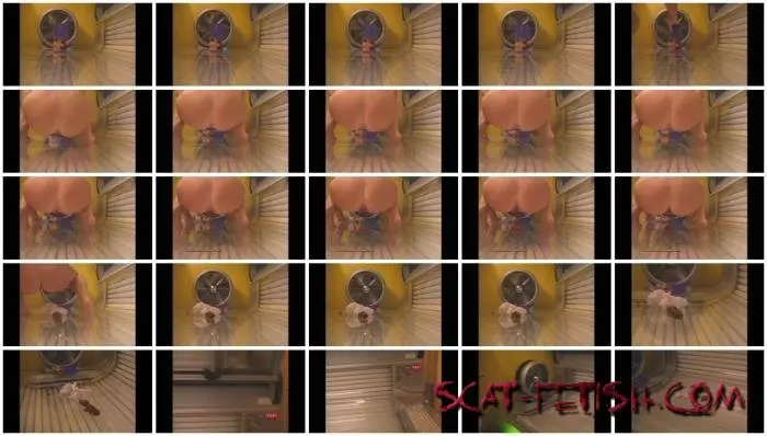 Fetish (Solo) The girl put a bunch of shit in the solarium [HD 720p] Poop, Scat Screenshot 1