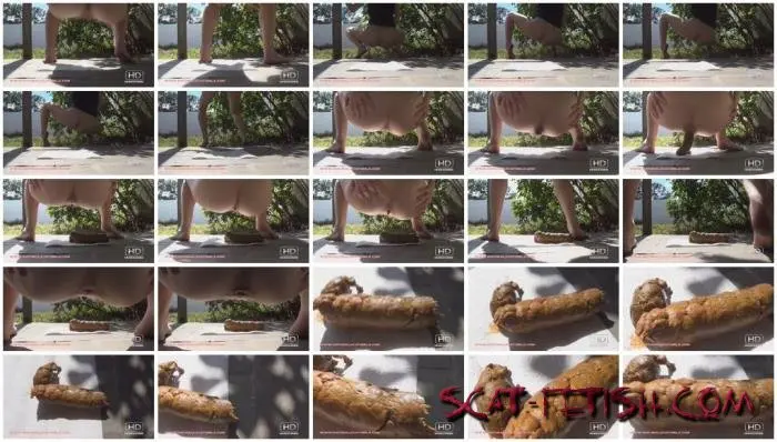 NaturalScatGirl (Outdoor Shit) Huge Turd Outdoors Pooping [HD 720p] Scat, Solo Screenshot 1