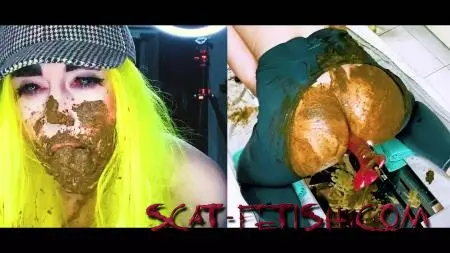 Fucking Machine (DirtyBetty) Scat Experiment 23 [UltraHD 4K] Solo, Shit Play